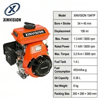 Moteur à essence 2HP Max 154F 105cc 4 temps OHV horizontal pour mini-générateur, vibrateur et équipement de construction