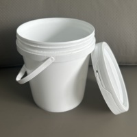 Usine de seau en plastique de haute qualité 1/2/3/4/5 litres vente en gros couleurs personnalisables sûres et hermétiques pour une utilisation polyvalente