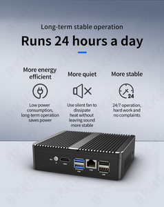 Enrutador suave silencioso sin ventilador BKHD Celeron 33867U 3855U/3865U 4205U 4305U/5205U/5305U Pfsense Mikrotik Ubuntu <span class=keywords><strong>Debian</strong></span> Win <span class=keywords><strong>9</strong></span> <span class=keywords><strong>10</strong></span> 11 - Product Image 6