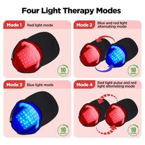 USB充電48PCS660nm & 460nm赤と青の光療法LED育毛キャップ - Product Image 5