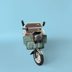 New 60V Light Blue Tricycle Open Body Dumping Type Transport 200-300kg Payload 30-50km <b>Range</b> 351-500W - Product Image 1