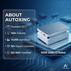 AutoXing AX8113 S600 Heavy Load AMR 600kg Sub Lifting 365mm Low Profile SLAM LiDAR Shelf Carrier for Warehouse Factory - Product Image 1