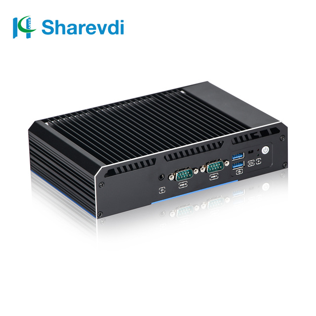 Fanless Embedded Industrial Mini Box PC Intel Core I3 I5 I7 8th Dual LAN RS232/485 GPIO Win10/11 Linux for Digital Signage KIOSK