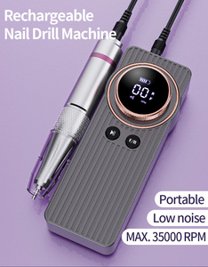 50W Wireless Nail Drill Machine Portable Rechargeable Electric <b>E</b> <b>File</b> for Professional Manicure Salon - Product Image 3