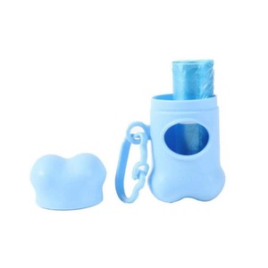 Pet Waste Dispenser Bone Shape Portable Poop Bag Holder For Dogs HDPE Material Single <b>Shell</b> Design - Product Image 2