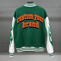 Chaqueta de Béisbol de Algodón de Alta Calidad para Hombre, Estilo Hip Hop, Gruesa, Tallas Grandes, con Bordado Personalizado, Ropa Urbana