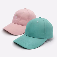 Casquettes de baseball non structurées en coton coloré à 6 panneaux, avec logo personnalisé brodé ou imprimé, pour hommes et femmes