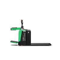Forklift Elektrik Stand-On Otomatis Penuh 15 Ton dengan Garpu Hidrolik Ganda dan Pusat Beban 550mm