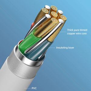 <span class=keywords><strong>Devia</strong></span> 1M PVC Type-<span class=keywords><strong>C</strong></span> à Type-<span class=keywords><strong>C</strong></span> <span class=keywords><strong>C</strong></span>âble de Charge Rapide 3A <span class=keywords><strong>USB</strong></span> <span class=keywords><strong>C</strong></span>âble de Charge de Téléphone Portable avec Boîte de Fonction d'Alimentation Emballage - Product Image 4