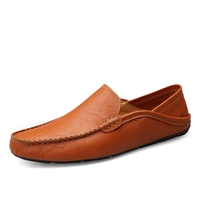 Chaussures habillées en cuir véritable pour hommes, tailles 37-47, printemps et automne, souples, confortables, élégantes, pour affaires