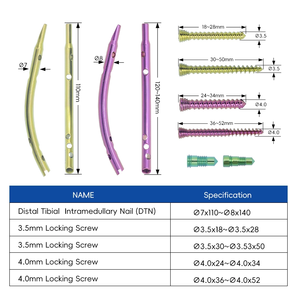 Clou Tibial Distal DTN avec Embout de 0 mm, Dispositif Médical Implantable CE ISO pour Distributeurs Orthopédiques - Product Image 4