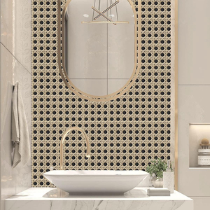 Papel Tapiz Autoadhesivo de Vinilo Impermeable con Patrón de Cuadros <span class=keywords><strong>para</strong></span> <span class=keywords><strong>Baño</strong></span>, Sala de Estar, Decoración de Interiores, Película Decorativa de PVC - Product Image 1