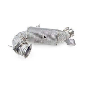 Échappement arrière Valvetronic en acier inoxydable 304 pour BMW <span class=keywords><strong>330e</strong></span> G20 2.0T B48, embouts quadruples courbés à la mandrine, 2020-2023 - Product Image 6