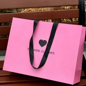 Borse per lo Shopping di Lusso Personalizzate con il Tuo Logo, Sacchetti Regalo in Carta per Scarpe, Borse a Mano per Donne e Bambini con Manici in Nastro - Product Image 5