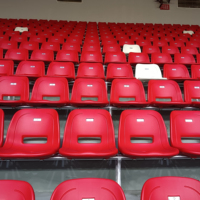 Sièges de stade de football en HDPE anti-âge, chaise de spectateur en plastique résistant aux UV, tribune scolaire