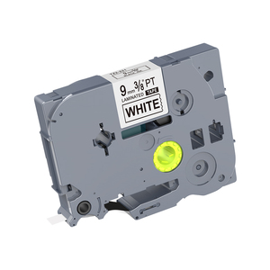 TZ221 TZe221 TZ-221 TZe-221 9mm Noir sur Blanc Stratifié Compatible Cartouche D'étiquettes pour Frère P-touch PT-<span class=keywords><strong>1010</strong></span> - Product Image 1
