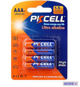 PKCELL מותג 10 שנים יסודי תא יבש <span class=keywords><strong>LR03</strong></span> 1100mAh 1.5v AAA אלקליין יבש סוללה Am4 עבור Mp3 - Product Image 5