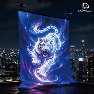 Écran LED P20 pour affichage publicitaire extérieur, écran LED volant, profilé en aluminium - Product Image 1