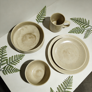 Vajilla de Cerámica Reactiva Personalizada con Formas Irregulares Convencionales para Juegos de Comedor de Porcelana de Alta Temperatura para Hoteles - Product Image 5