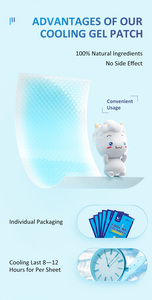 Lijitang 2026 빠른 효과 냉각 젤 해열 패치 냉각 다운 젤 패치 어린이와 성인을위한 얼음 냉각 젤 패치 - Product Image 2