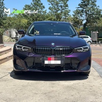 Film de protection de voiture en vinyle PET ASDFilm Super Bright Metal Paint Midnight Purple Chrome 1,52x17M pour enveloppement complet du véhicule, film changeant de couleur