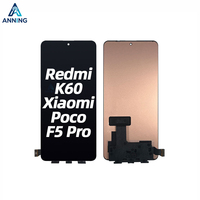 ANNING Layar LCD Ponsel Original Pengganti Layar Sentuh untuk Redmi K60 untuk Poco F5 Pro dengan Garansi 1 Tahun