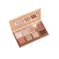Palette de maquillage à marque privée, haute pigmentation, 8 couleurs, palette de fards à paupières en papier, palette de fards à paupières de luxe en carton pour les voyages