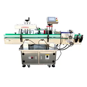 Máquina de etiquetado de botellas redondas semiautomática, etiquetadora ajustable, pequeña máquina de sellado y etiquetado para botellas