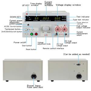 Vluuke Lnd 2672am Ac/Dc 5kv Hoge Nauwkeurigheid Ip67 Bescherming Aluminium Weerstaan Spanning <span class=keywords><strong>Tester</strong></span> Druk <span class=keywords><strong>Hipot</strong></span> Instelbaar - Product Image 3
