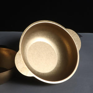 Pot chaud de style coréen en acier inoxydable mat épaissi en or Bassin à nouilles à soupe à double oreille Bassin rond multi-usages <span class=keywords><strong>pour</strong></span> cuisinière à gaz - Product Image 2