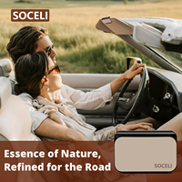 Kit désodorisant pour pare-soleil de voiture SOCELI Sample Ready Gypsum avec huile d'ambre et gypse longue durée pour une conduite sans odeurs
