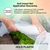 Filet anti-insectes tricoté transparent HOLD HD-AIN en polyéthylène 40 mailles pour serres agricoles et protection des arbres