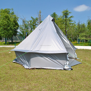 4-Person Mongolian Yurt Tent Pyramid <strong>Teepee</strong> Design with Chimney Output Hot <strong>Tipi</strong> Tent for Camping for 8 People - Product Image 6