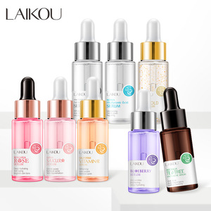 Venta al por mayor LAIKOU producto para el cuidado de la piel Sakura 24K oro Caracol vitamina C ácido hialurónico niacinamida <span class=keywords><strong>arándano</strong></span> Rosa suero facial - Product Image 2