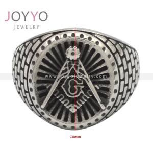 Anillo de acero inoxidable para hombre, joyería de estilo nórdico, personalizado - Product Image 5