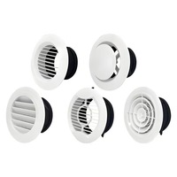 Grilles d'aération réglables en ABS, design moderne, étanches, ventilation 75 mm