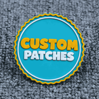 Patch en caoutchouc PVC à coudre, patchs en PVC personnalisés avec logo pour accessoires vestimentaires (OEM pris en charge)