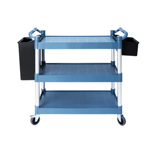 Carrello <span class=keywords><strong>Mobile</strong></span> per Trasporto Cibo Facile da Pulire con Vassoi Rimovibili per Servizio in Hotel, Banchetti e Mense - Product Image 1