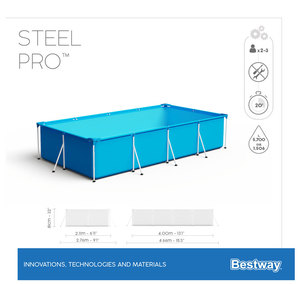 <span class=keywords><strong>Bestway</strong></span> 56405 <span class=keywords><strong>Piscine</strong></span> en <span class=keywords><strong>acier</strong></span> hors sol de petite taille pour les maisons avec réservoir d'eau en PVC pour adultes, enfants et nouveau-nés - Product Image 4