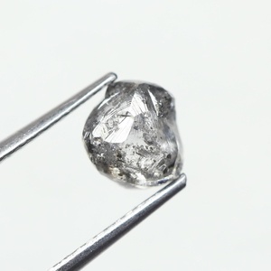 เพชรดิบธรรมชาติทรงเกลือและพริกไทย ขนาด 1.37 กะรัต 6.44 x 5.86 x 4.00 มม. สำหรับเครื่องประดับเพชรงานแต่งงาน - Product Image 4