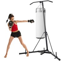 Support de sac de frappe haute capacité avec barre de traction, support autoportant stable pour salle de sport à domicile