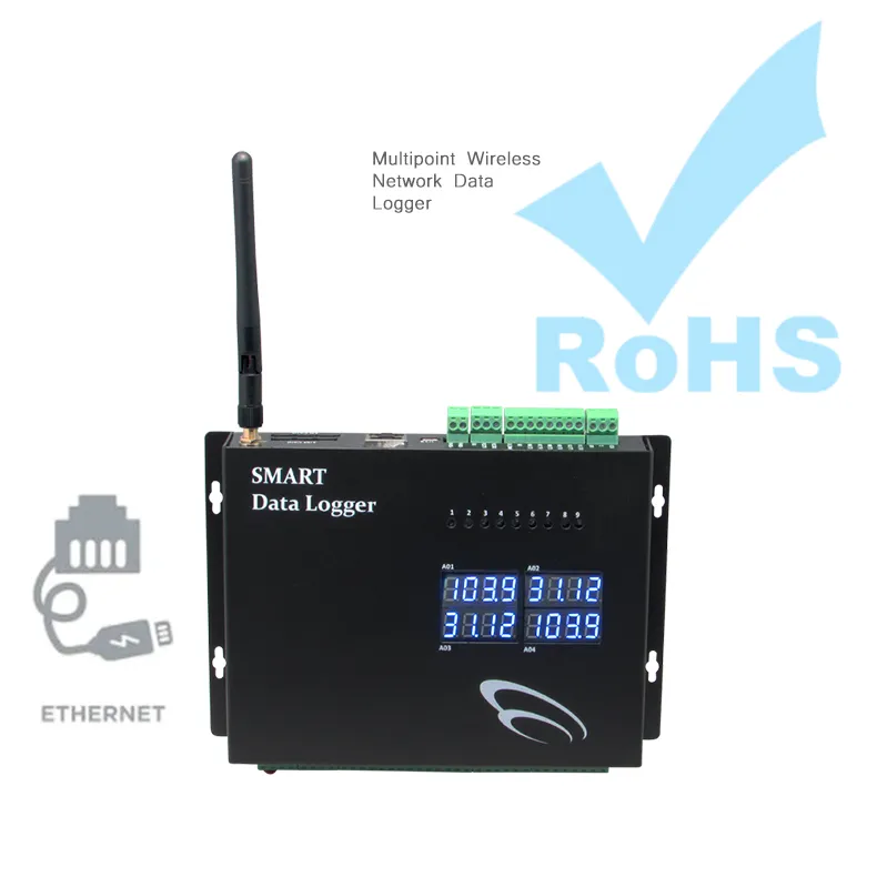 ce rohs certification single use temperature temp logger rs485 with built-in printer