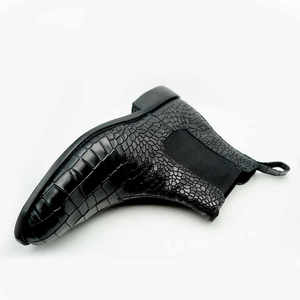 Botas Hechas a Mano para Hombre en Estilo Piel de Cocodrilo, Zapatos Casuales de Cuero Puro de Moda, con Suela Oxford, Duraderas para Hombre - Product Image 5