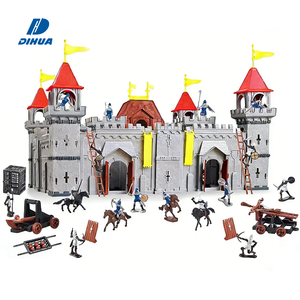 Fantasioso gioco per bambini giocattolo educativo soldati di plastica con Cool Large Knight' Kingdom castelli e figure versione A argento/<span class=keywords><strong>nero</strong></span> - Product Image 1