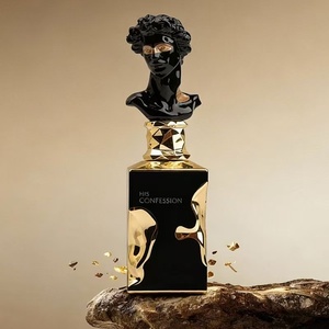 Vente en gros <span class=keywords><strong>de</strong></span> flacons <span class=keywords><strong>de</strong></span> <span class=keywords><strong>parfum</strong></span> arabes <span class=keywords><strong>de</strong></span> Dubaï <span class=keywords><strong>de</strong></span> forme irrégulière, 100 ml, en verre transparent, avec vaporisateur et boîte d'emballage - Product Image 2