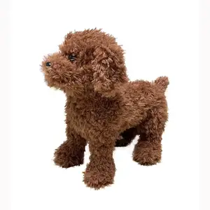2024 réaliste caniche chien jouet Reallife chien de compagnie mignon petit chien pas cher personnalisé en peluche Animal jouet
