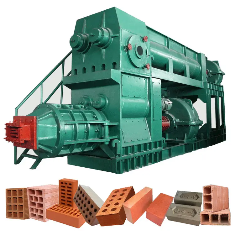 Hollow laterite brick burning red earth mud clay brick Extruder molds wall tile Automatic Brick making machine production line
