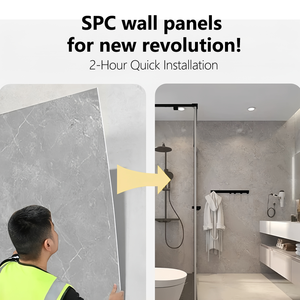 Idées de décoration murale, revêtement mural en microciment SPC, panneaux muraux intérieurs, panneaux muraux en tissu - Product Image 4