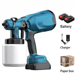 Pistola <span class=keywords><strong>de</strong></span> Pintura Inalámbrica Mini, Motor sin Escobillas, Batería <span class=keywords><strong>de</strong></span> Litio <span class=keywords><strong>de</strong></span> Grado Industrial, para Uso Doméstico y <span class=keywords><strong>Bricolaje</strong></span>, Vaso <span class=keywords><strong>de</strong></span> 200 ml - Product Image 1