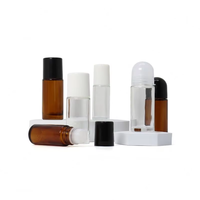 Vente en gros de flacons à bille en verre vides de 30 ml et 50 ml, grand format, pour échantillons gratuits, impression sérigraphique, pour déodorant, huile essentielle, parfum